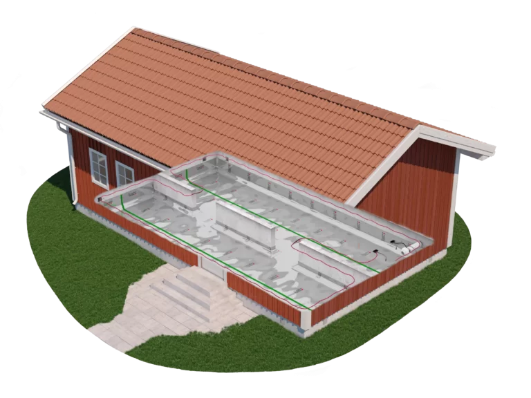 Energisnål avfuktare installerad i krypgrund